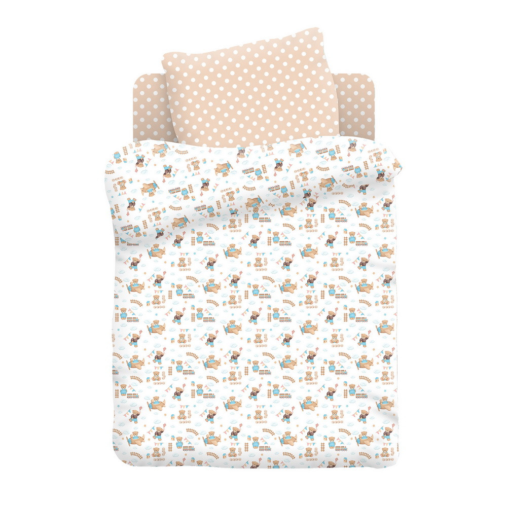 Детское постельное белье в кроватку «Juno» Маленькие мишки 711976 (Детский) - фото 2 - id-p172658425