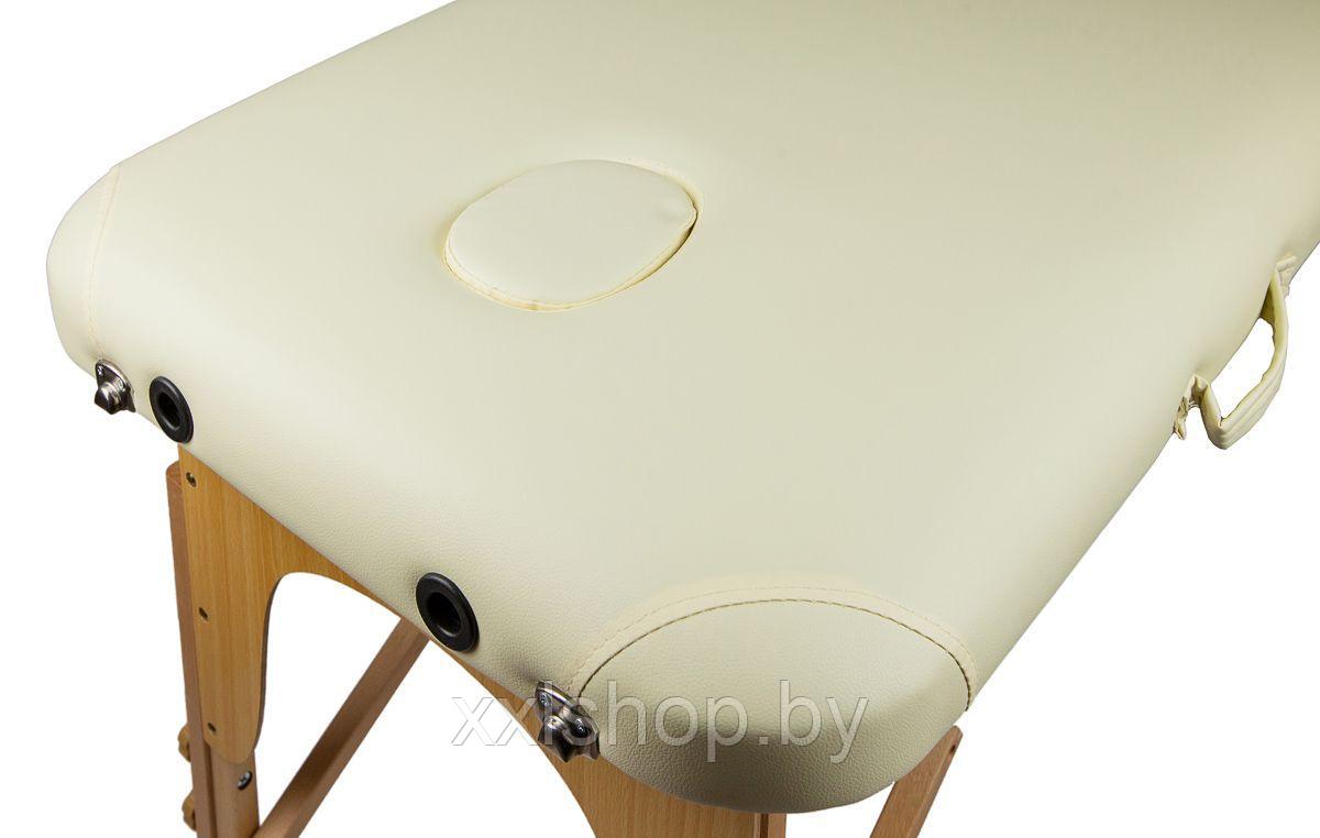 Массажный стол Atlas Sport складной 2-с деревянный 60 см (без сумки, подлокотников и подголовника) бежевый - фото 2 - id-p172659587