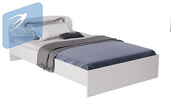 Кровать Хлоя 120 белый гладкий КР-003 - МК-стиль