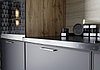 Кухня Мемфис 2,8м Атласный серый/Черный трюфель - Сурская мебель, фото 3