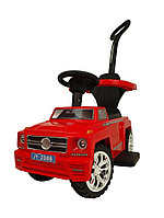 Детская машинка-каталка, толокар RiverToys Mercedes-Benz JY-Z08B (красный) c ручкой-управляшкой