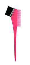 Кисть для окраски волос с расчёской, 210*65мм, розовая (Melon Pro)