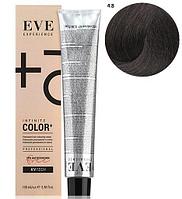 Стойкая крем-краска для волос EVE Experience 4.8 коричнево-каштановый, 100 мл (Farmavita)