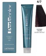 Перманентный краситель для волос Perlacolor 4/7 100мл (Oyster Cosmetics)