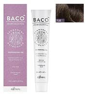 Стойкая крем-краска Baco Silk hydrolized hair color cream 7.32 100мл (Kaaral)