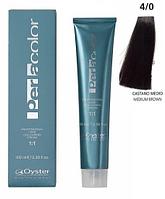 Перманентный краситель для волос Perlacolor 4/0 100мл (Oyster Cosmetics)