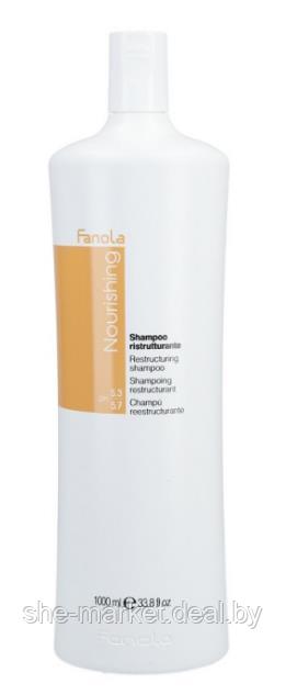 Восстанавливающий шампунь для сухих и вьющихся волос Nourishing, 1 л (Fanola) - фото 1 - id-p172683409