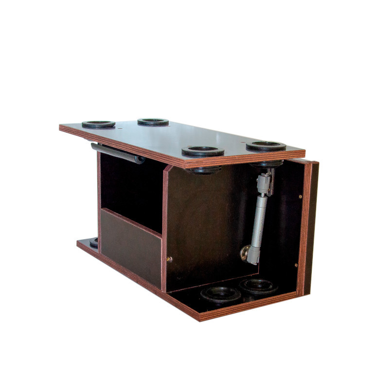 Универсальный крепежный блок Cheburahus УКБ 4УС (4 удилища + столик-дверца), ликпаз - фото 3 - id-p172685316