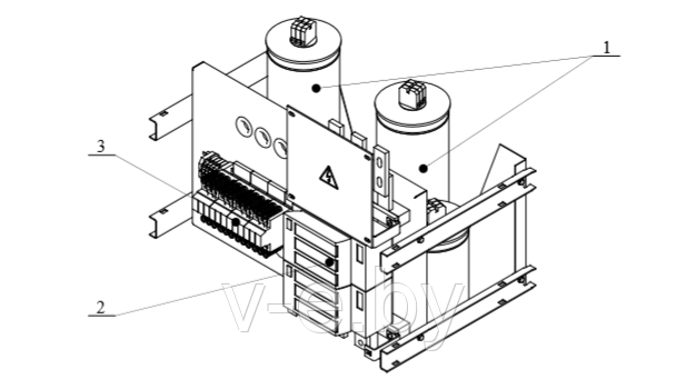 Общий вид модуля конденсаторного АКУ