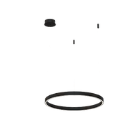 Подвесной светильник Byled серия Halo 1535 (35W, 220V, CRI>90, 600mm, Черный корпус, Цвет: Теплый белый)