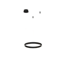 Подвесной светильник Byled серия Halo 1535 (23W, 220V, CRI>90, 400mm, Черный корпус, Цвет: Нейтральный белый), фото 1