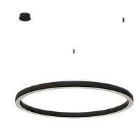 Подвесной светильник Byled серия Halo 4555 (72W, 220V, CRI>90, 1200mm, Черный корпус, Цвет: Теплый белый)