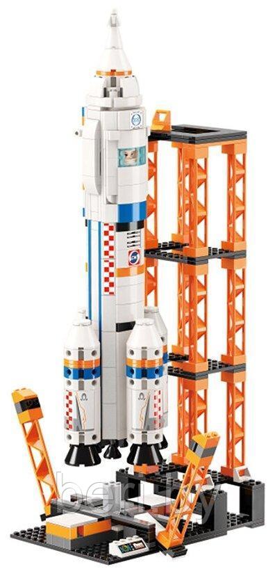 1140 Детский конструктор Qman Minecity "Подготовка к запуску ракеты", 632 детали - фото 3 - id-p172686840