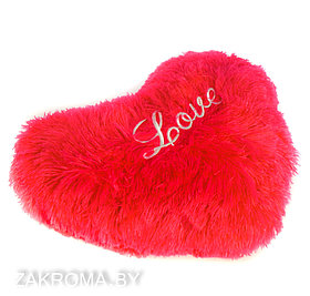 Love мягкая игрушка подушка Сердце ярко-розовое 40x35 см