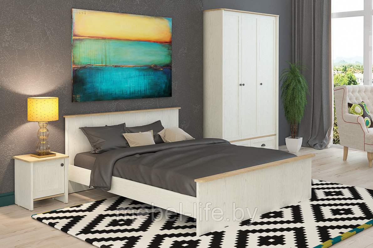 Спальня Тифани-1 дуб небраска/белая сосна - Столлайн