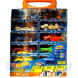 Набор машинок Hot Wheels в кейсе 12 шт. арт 618-12