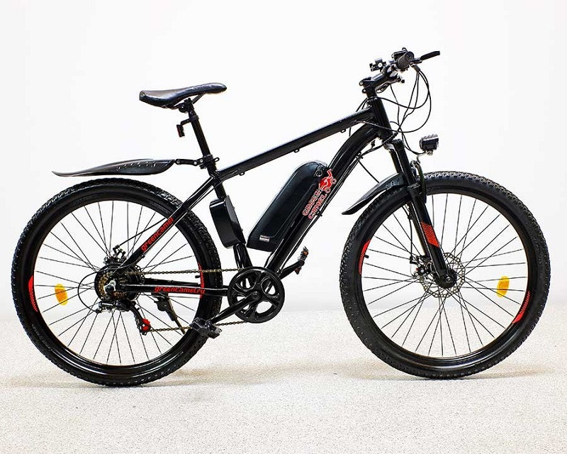Электровелосипед GreenCamel Klass 27,5'x1.95 (350W, 36V10Ah) 7sp черно-синий - фото 3 - id-p172700324