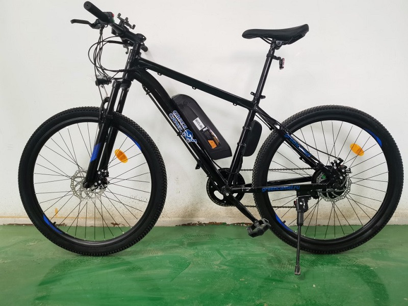Электровелосипед GreenCamel Klass 27,5'x1.95 (350W, 36V10Ah) 7sp черно-синий - фото 8 - id-p172700324