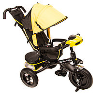 Трехколесный велосипед Kinder Trike (поворотное сидение) надувные колеса 12\10 (желтый)