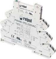 Реле интерфейсное PIR6WB-1PS-230VAC/DC-R, 1CO, 6A(250VAC), 230VAC/DC, LED, пружинный зажим, W=6.2mm