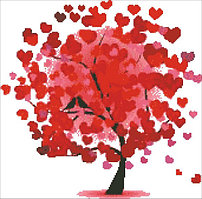 Картина стразами "Дерево любви"