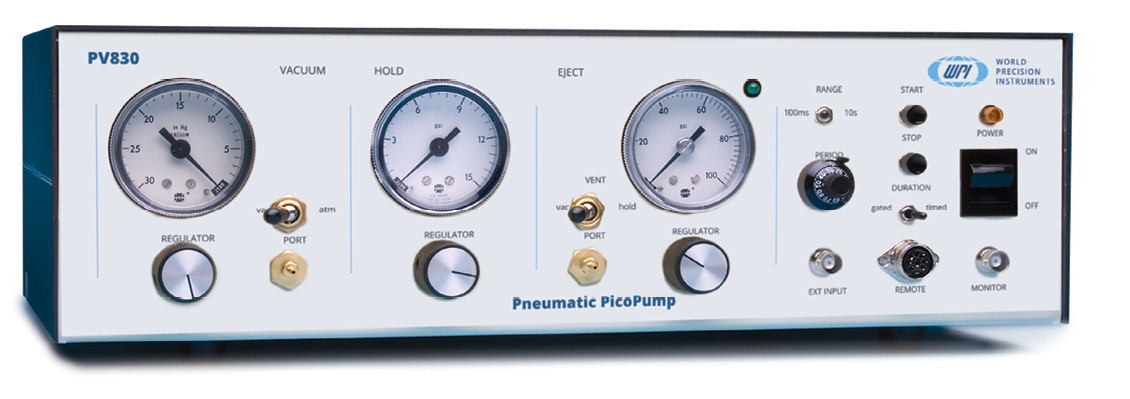 Системы подачи давления для внутриклеточной инъекции WPI Pneumatic Picopumps PV830 - фото 1 - id-p172723133