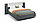Кровать Мишель Империал МИ 160 с мягкой спинкой и подъемником антрацит/белый, фото 2