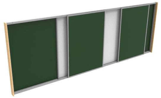 Доска комбинированная пятиэлементная с горизонтальным перемещением створок ДГП