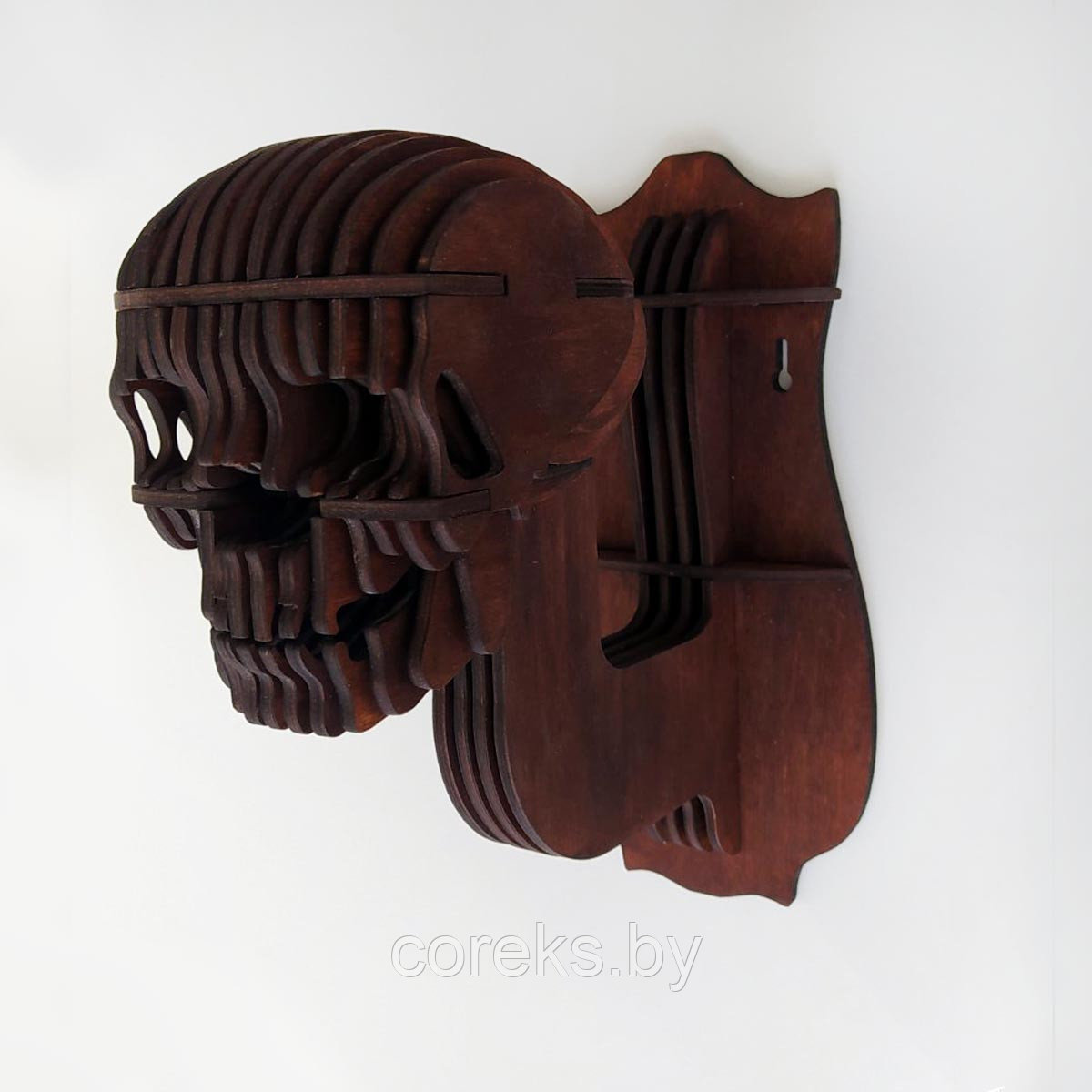 Вешалка для шлема "Череп" (коричневый) - фото 2 - id-p172745256