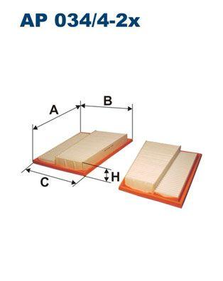 AP 034/4-2X FILTRON к-кт фильтров воздушных! 2шт.\ MB W164/W203/W204/W211/W221 2.8CDi/3.2CDi 05> - фото 1 - id-p172745461