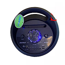 Колонка беспроводная Bluetooth портативная DIGIVOLT DG-1072 с микрофоном для караоке, LED подсветка круги., фото 2