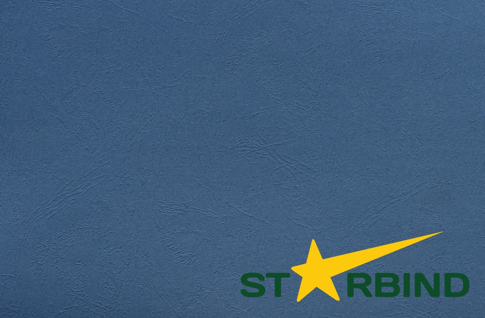 Обложки для переплета STARBIND картон тиснение "кожа" А4 /100 шт./ синие