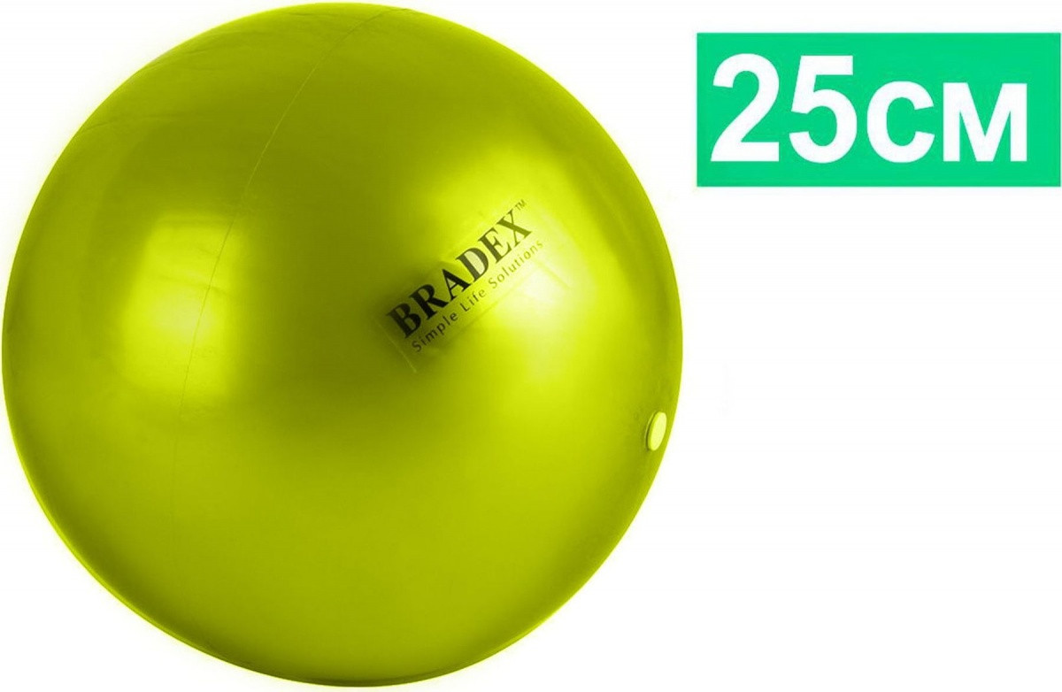 Мяч для фитнеса, йоги и пилатеса «ФИТБОЛ-25», салатовый или фиолетовый, фото 1