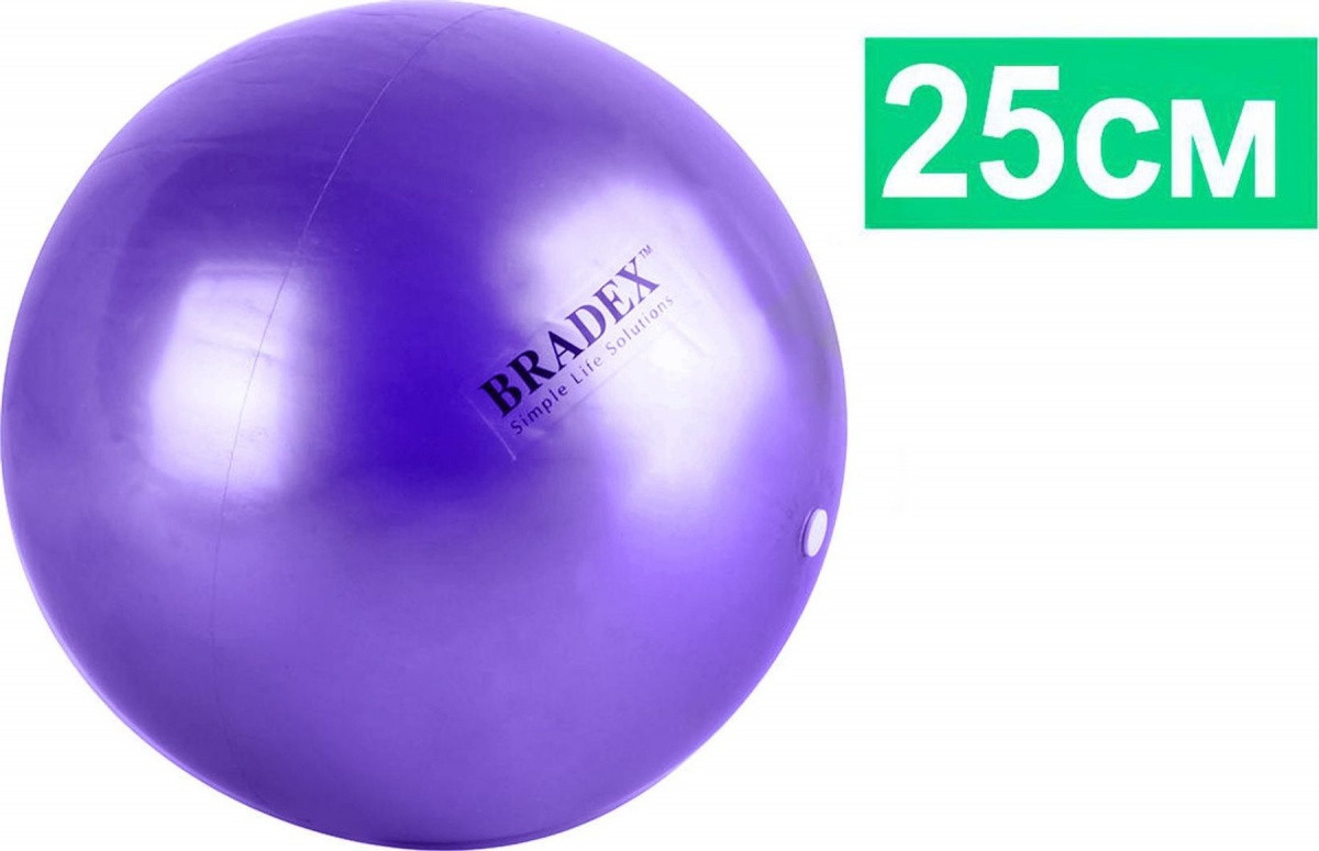 Мяч для фитнеса, йоги и пилатеса «ФИТБОЛ-25», салатовый или фиолетовый - фото 2 - id-p172753119