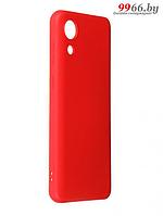 Чехол DF для Samsung Galaxy A03 Core Silicone Red sOriginal-33