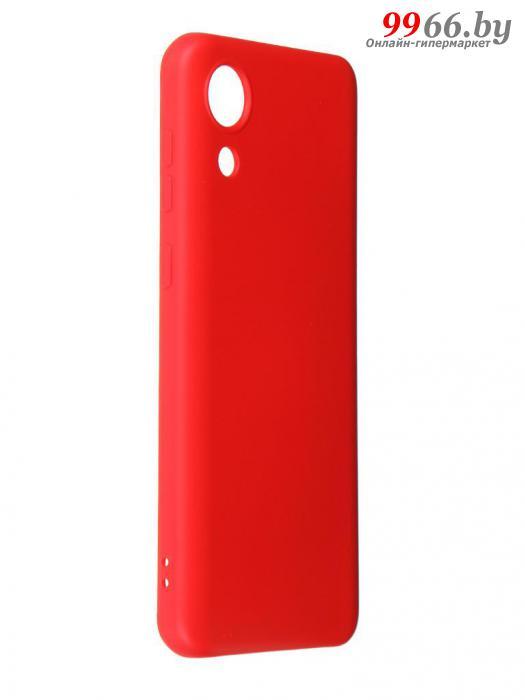 Чехол DF для Samsung Galaxy A03 Core Silicone Red sOriginal-33 - фото 1 - id-p171019035