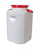 Пластиковая канистра-бочка пищевая для воды АЛЬТЕРНАТИВА М548 с навесными ручками 50 литров
