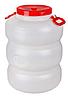 Пластиковая канистра-бочка пищевая для воды АЛЬТЕРНАТИВА М6228 байкал с навесными ручками 50 литров