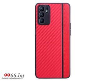 Чехол G-Case для Oppo Reno 6 4G Carbon Red GG-1556-02