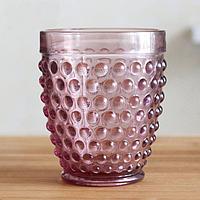 Стакан для воды "Berry" 260мл h105мм, стекло, цвет розовый Berry5Pi