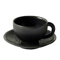 Пара чайная Jumbo (чашка 450мл, блюдце 16см), керамика, цвет CELESTE, Tourron 963678
