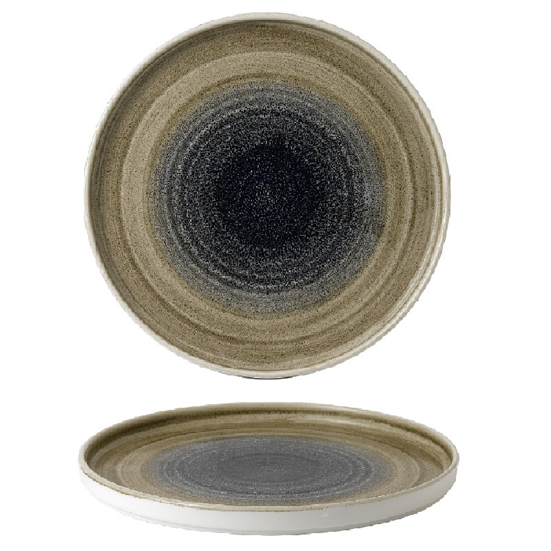 Тарелка мелкая CHEFS Walled d26см h2см, с прямым бортом, Stonecast Aqueous, цвет Bayou SABTWP261 - фото 1 - id-p172808311
