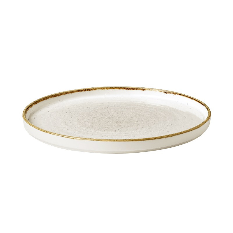 Тарелка мелкая d26см h2см, с прямым бортом, Chefs Plates, Stonecast, цвет Barley White SWHSWP261 - фото 1 - id-p172808420