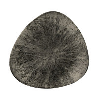 Тарелка мелкая треугольная 26,5см, без борта, цвет Stone Quartz Black, Studio Prints STQBTR101