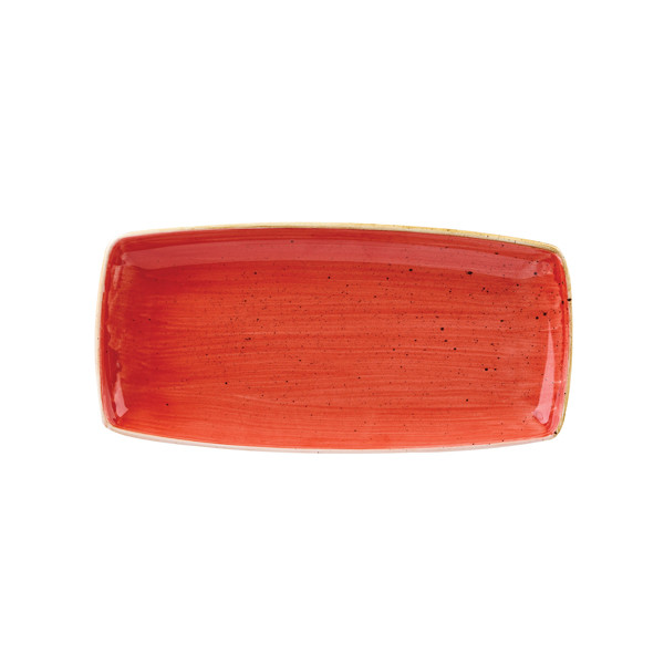 Блюдо сервировочное 35х18,5см, без борта, Stonecast, цвет Berry Red SBRSOP141 - фото 1 - id-p172808445