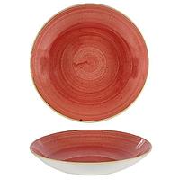 Тарелка глубокая 31см 2,4л, без борта, Stonecast, цвет Berry Red SBRSPLC21