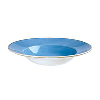 Тарелка для пасты 28см 0,47л, с широким бортом, Stonecast, цвет Cornflower Blue SCFSVWBL1