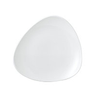 Тарелка мелкая треугольная 26,5см, без борта, Vellum, цвет White полуматовый WHVMTR101