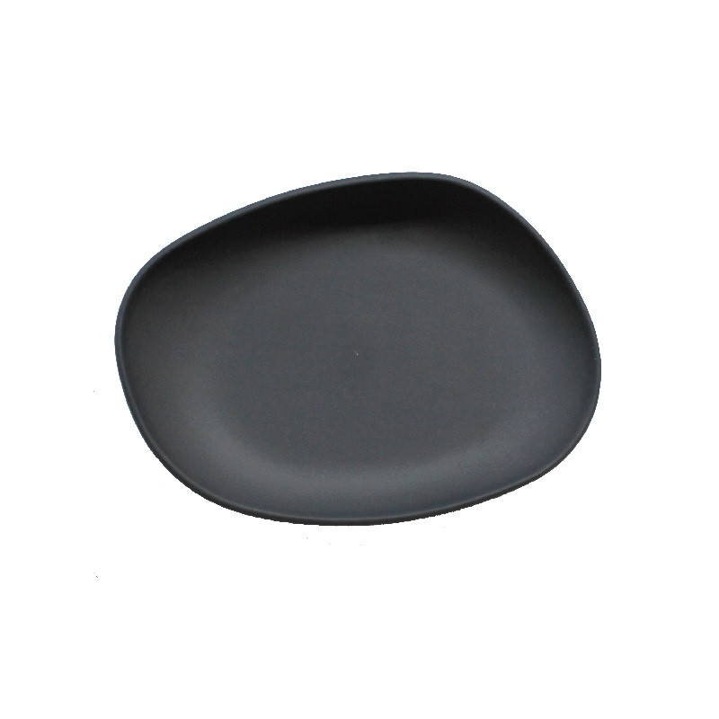 Тарелка мелкая Beltz 14х11см h3см, фарфор, серия Yayoi, цвет черный матовый 11022 - фото 1 - id-p172810627