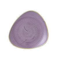 Тарелка мелкая треугольная 22,9см, без борта, Stonecast, цвет Lavender SLASTR91